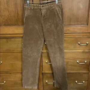 Brooks brother boys size 16 tan wide wale cords